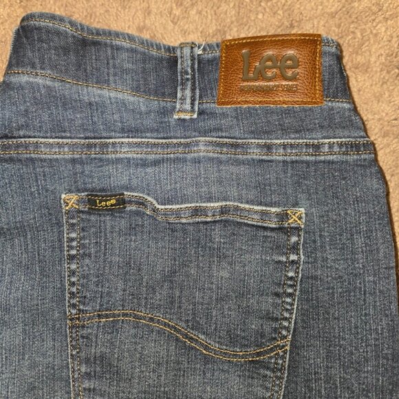 Lee Extreme Motion Jeans Men's 42x30 Denim Blue Regular Fit Straight Leg - Picture 6 of 9